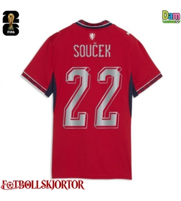 Tjeckien Tomas Soucek #22 Hemmatröja Dam VM 2026 Kortärmad
